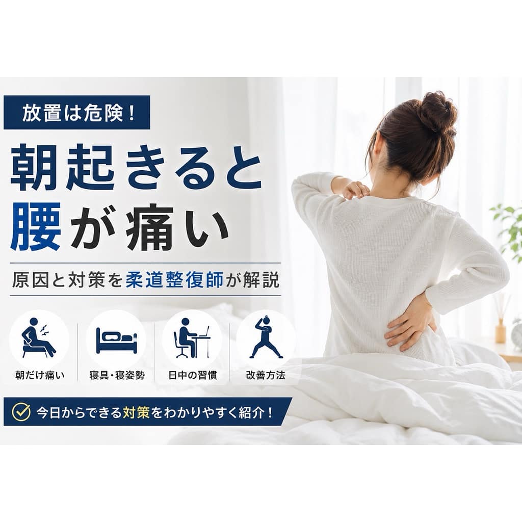 朝起きると腰が痛い原因と対策